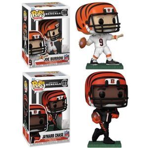 Joe Burrow / Ja'Marr Chase (Cincinnati Bengals) NFL Funko Pop! Combo (2)